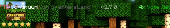 Continuum CraftersLand Live Banner