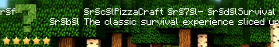 pizzacraftserver.co Live Banner