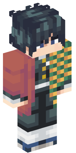 GiyuTomioka Minecraft Skin Preview on Minecraft.Co.Com